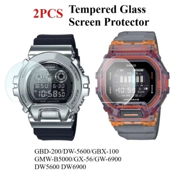 Phim bảo vệ màn hình kính cứng cho Casio G-SHOCK GBD-200, DW-5.600, GBX-100, GMW-B5.000, GX-56, GW-6.900 - Giá 50.657 VND