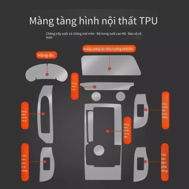 Phim bảo vệ nội thất Mazda 3 2.026 trong suốt, điều khiển trung tâm, chỉ 121.000₫