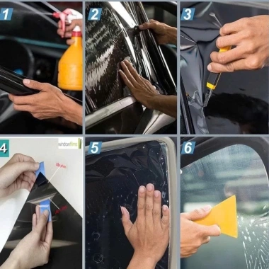 Phim Cách Nhiệt Dán Kính Lái Ô Tô 5-7 Chỗ - Chống Nắng, Chói, Cản UV Cấp 198k 8