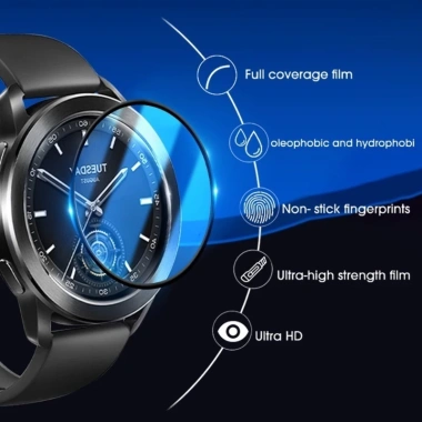 Phim Cảo 3 trong 1 Cho Xiaomi Mi Watch S3 S1 Pro - Bảo Vệ Màn Hình 42-46mm, Chống Trầy Xước