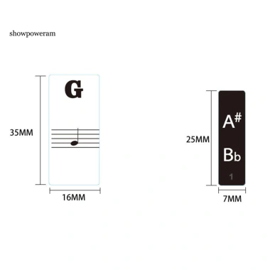 Phím Đàn Piano Điện Tử SPM 37-88 - Bàn Phím PVC Trong Suốt, Miếng Dán Trang Trí, Giá 92.369₫ 6