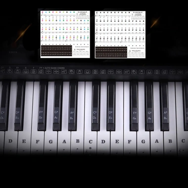 Phím Đàn Piano Điện Tử SPM 37-88 - Bàn Phím PVC Trong Suốt, Miếng Dán Trang Trí, Giá 92.369₫ 8