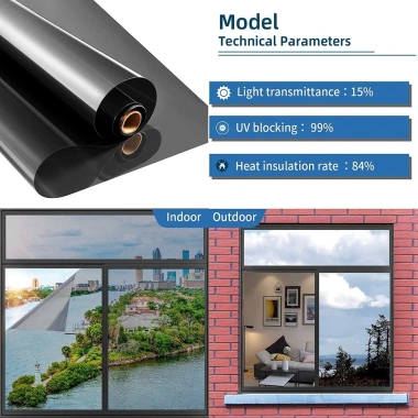 Phim Gương Kính 8M Một Chiều Tự Dính Cửa Sổ - Nhiệt, Giảm Nhạt, Chống UV 255.468 VND 9