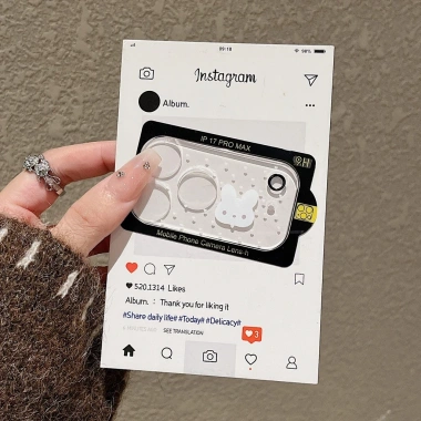 Phim hoạt hình Love Wave Dot Lens Film iPhone 17 Pro và Pro Max - Vỏ bảo vệ ống kính suốt, chống sốc, giảm 18% 7