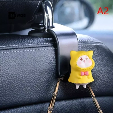 Phim hoạt hình Pig Du móc ghế sau 3 móc tựa đầu, giá đỡ, lưu trữ nội thất ô tô 14 Phim hoạt hình Pig Du móc ghế sau 3 móc tựa đầu, giá đỡ, lưu trữ nội thất ô tô 14