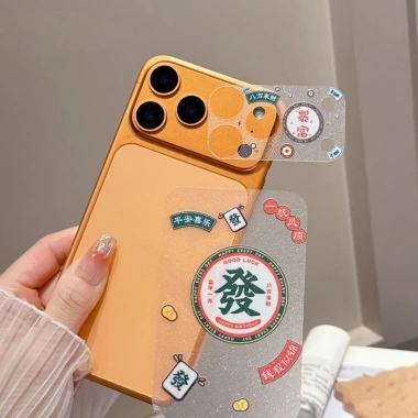 Phim hoạt hình Tóc Rỗng Ống kính mặt sau iPhone 17 Pro Max bảo vệ suốt, bao da 2
