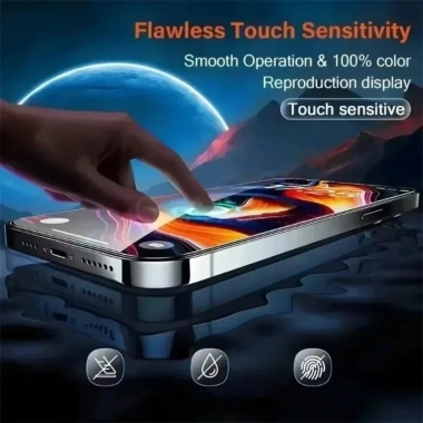 Phim Hydrogel HD & Sợi Carbon cho iPhone 17/16e/16/15/14/13 - Chống Thấm Nước, Chống Trầy Xước, Giá 42.868₫ 4