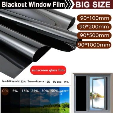 Phim tinting màu đen cuộn chống UV, chống trầy xước cho cửa sổ ô tô, nhà kính - Giá 75.284₫