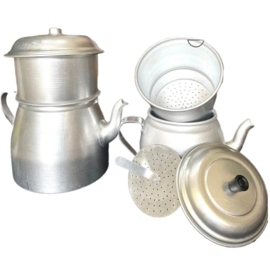 Phin Ấm Café Nhôm Nhỏ-Lớn - Bình Ủ Cà Phê Sáng Bóng Kiểu Mới Mta-Mart2 Giá Ưu Đãi 179k