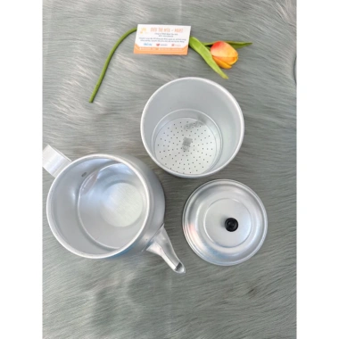 Phin Ấm Café Nhôm Nhỏ-Lớn - Bình Ủ Cà Phê Sáng Bóng Kiểu Mới Mta-Mart2 Giá Ưu Đãi 179k