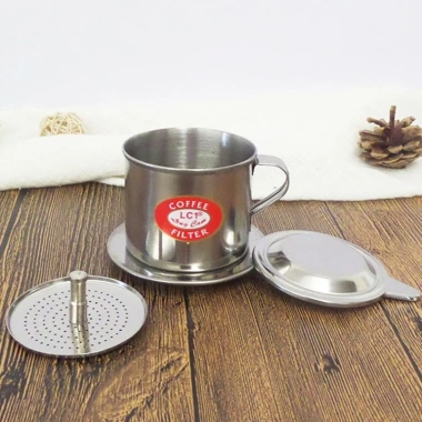 Phin Cà Phê Inox Vilahome Lưới Lọc 1mm, Núm Xoáy Nén Chắc Chắn, Giá 53.460đ