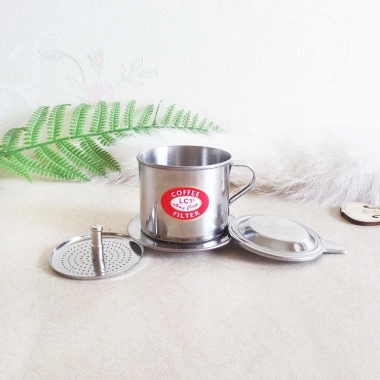 Phin Cà Phê Inox Vilahome Lưới Lọc 1mm, Núm Xoáy Nén Chắc Chắn, Giá 53.460đ