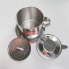 Phin Cà Phê Inox Vilahome - Lưới lọc 1mm, núm xoáy nén chắc, pha cafe rang xay 8