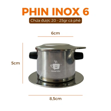 Phin Inox Cà Phê Cao Cấp Message Coffee – Kích Thước Chuẩn, Bền Đẹp, An Toàn Vệ Sinh, Giá 32.000₫