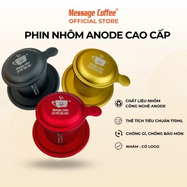 Phin pha cà phê ANODE cao cấp màu - pha cafe ngon, chỉ 90.000 VND từ Message Coffee 2 Phin pha cà phê ANODE cao cấp màu - pha cafe ngon, chỉ 90.000 VND từ Message Coffee 2