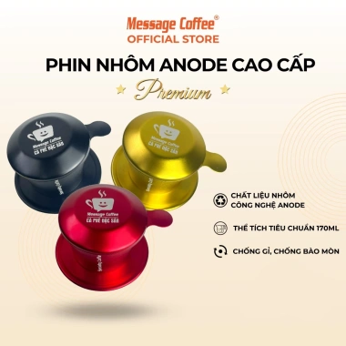 Phin pha cà phê ANODE cao cấp màu - pha cafe ngon, chỉ 90.000 VND từ Message Coffee