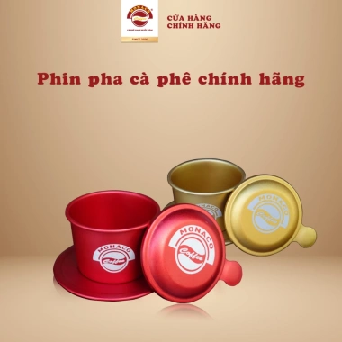 Phin Pha Cà Phê Nhôm Dày Cao Cấp Monaco - Dẫn Nhiệt, Giữ Hương Vị, Giá 79.000đ