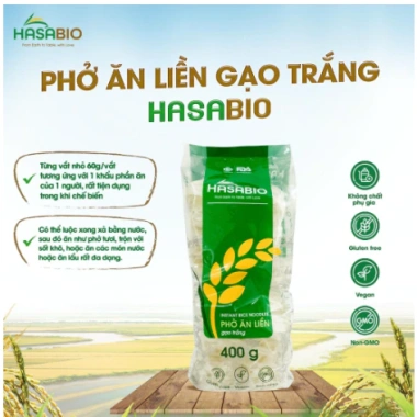 Phở ăn liền gạo trắng HASABIO 400g - Xanhsam Organic, giảm 19% chỉ 73,750 đồng 5