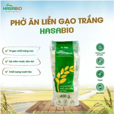 Phở ăn liền gạo trắng HASABIO 400g - Xanhsam Organic, giảm 19% chỉ 73,750 đồng 6