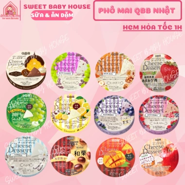 Phô mai Nhật QBB 90gr hộp 6 miếng cho bé ăn dặm - Sweet Baby House giá 50.000