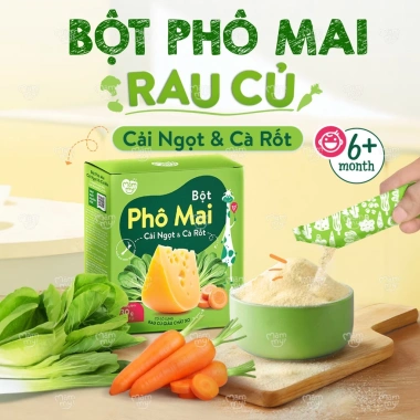 Phô mai tách muối Mămmy bột rắc cơm, cháo ăn dặm & rau củ - 10 túi 3g, 17.499đ