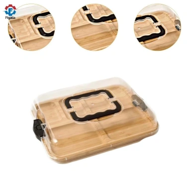 Phô Mai Tre 6 Ngăn - Giá Đỡ Máy Chủ, Hộp Đĩa Charcuterie Cho Đám Cưới, Cắm Trại 4