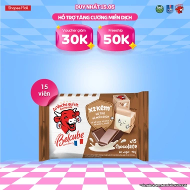 Phô mai vuông Belcube vị Socola 15C 78g x15 - Phô mai cao cấp, hương socola ngọt béo, giảm giá chỉ 47.530 VND, thích hợp cho bữa sáng và tiệc nhẹ Phô mai vuông Belcube vị Socola 15C 78g x15 - Phô mai cao cấp, hương socola ngọt béo, giảm giá chỉ 47.530 VND, thích hợp cho bữa sáng và tiệc nhẹ
