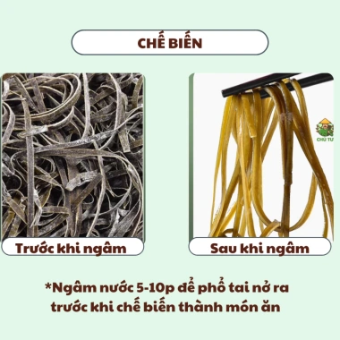 Phổ Tai Khô Dạng Sợi Giòn Loại 1 Nở Hàng - Không Vụn, Rong Biển Tự Nhiên, 60k 2