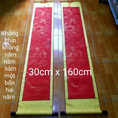 Phôi câu đối biểu lụa mành tre không chữ - Câu đối thư pháp ưu đãi 149.000 VND 5