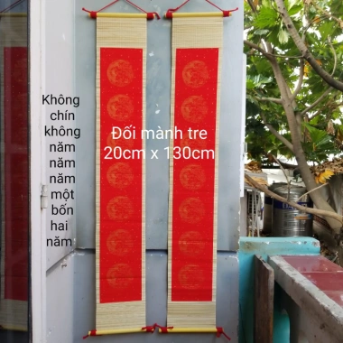 Phôi câu đối biểu lụa mành tre không chữ - Câu đối thư pháp ưu đãi 149.000 VND 8