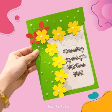 Phôi nguyên liệu thiệp tặng mẹ, thầy cô 20/11, 20/10, 8/3 - Giá ưu đãi 35.000đ