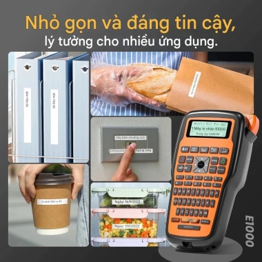 Phomemo E1.000 Pro - Máy tạo nhãn bàn phím đa năng, kèm băng, giảm giá 913k 7