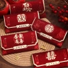 Phong bao lì xì đám cưới, ăn hỏi, bê tráp nhung đỏ - Hoạ tiết in nổi sắc nét, 28.000₫ 2