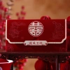 Phong bao lì xì đám cưới, ăn hỏi, bê tráp nhung đỏ - Hoạ tiết in nổi sắc nét, 28.000₫ 7