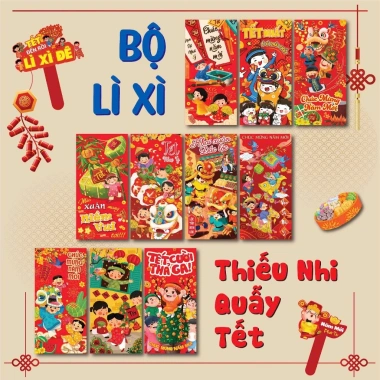 Phong Bao Lì Xì Đỏ Dễ Thương 2.026 Bính Ngọ - Set 50/100/200 Giấy C150 Giá 29.000 VND 5