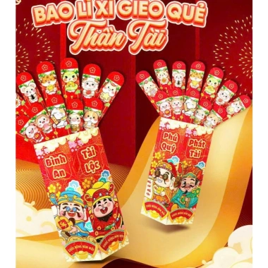 Phong bao lì xì rút quẻ Tết 2.024 hottrend Hộp 12 quẻ giá chỉ 12.000đ