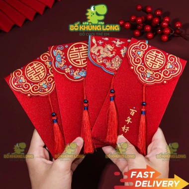 Phong Bao Lì Xì Trao Duyên 2.025 Lì Xì Báo Hỷ Năm Mới Tua Rua Đỏ Giá 4.000₫