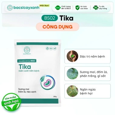 Phòng Đốm Lá Sương Mai Gỉ Sắt BS02 Tika - Diệt Nấm Khuẩn Rau Màu, Cây Xanh, 53.000₫ 3