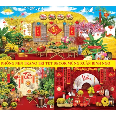 Phông nền 3D cực nét Trang trí ngày Xuân 2.026, nhiều mẫu mới, giá ưu đãi 199.000 VND 3 Phông nền 3D cực nét Trang trí ngày Xuân 2.026, nhiều mẫu mới, giá ưu đãi 199.000 VND 3