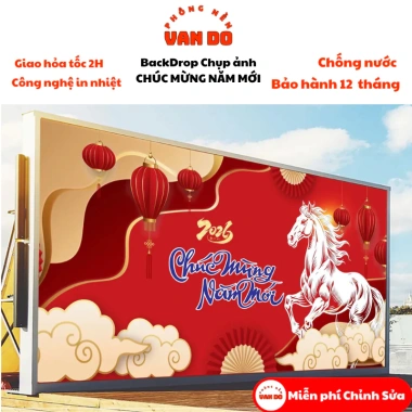 Phông nền chụp ảnh Chúc Mừng Năm Mới cỡ lớn - Nhiều size, bạt ngoài trời chống nước, giá ưu đãi 160k 5 Phông nền chụp ảnh Chúc Mừng Năm Mới cỡ lớn - Nhiều size, bạt ngoài trời chống nước, giá ưu đãi 160k 5