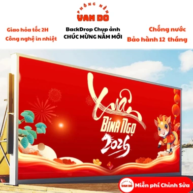 Phông nền chụp ảnh Chúc Mừng Năm Mới cỡ lớn - Nhiều size, bạt ngoài trời chống nước, giá ưu đãi 160k 8 Phông nền chụp ảnh Chúc Mừng Năm Mới cỡ lớn - Nhiều size, bạt ngoài trời chống nước, giá ưu đãi 160k 8