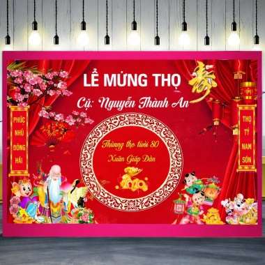 Phông nền chụp ảnh lễ mừng thọ cỡ lớn Bạt Hiflex đa kích thước, giá chỉ 200.000₫ 9 Phông nền chụp ảnh lễ mừng thọ cỡ lớn Bạt Hiflex đa kích thước, giá chỉ 200.000₫ 9