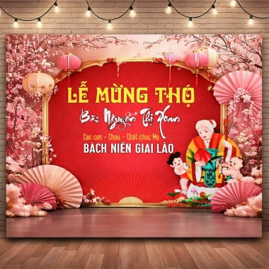 Phông nền chụp ảnh lễ mừng thọ cỡ lớn Bạt Hiflex đa kích thước, giá chỉ 200.000₫ 10 Phông nền chụp ảnh lễ mừng thọ cỡ lớn Bạt Hiflex đa kích thước, giá chỉ 200.000₫ 10