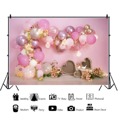 Phông nền chụp ảnh nhà nông trại màu đỏ dễ thương cho bé sơ sinh giá ưu đãi 160k