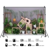 Phông nền chụp ảnh nhà nông trại màu đỏ dễ thương cho bé sơ sinh giá ưu đãi 160k 4