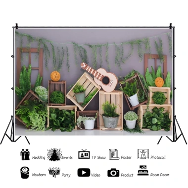 Phông nền chụp ảnh nhà nông trại màu đỏ dễ thương cho bé sơ sinh giá ưu đãi 160k