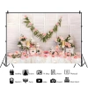 Phông nền chụp ảnh nhà nông trại màu đỏ dễ thương cho bé sơ sinh giá ưu đãi 160k 5