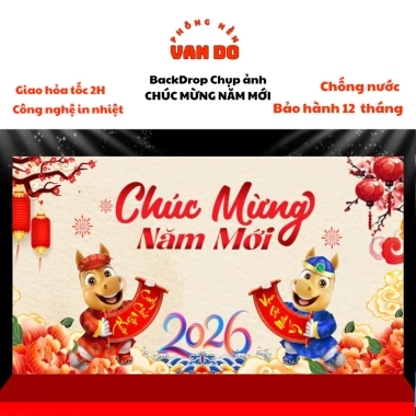 Phông nền chụp ảnh Tết - Bạt Hiflex bền đẹp, trang trí và lịch nghỉ, giảm còn 160k 8