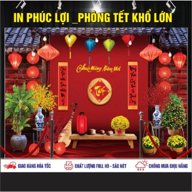 Phông nền chụp ảnh Tết cỡ lớn đa dạng size, tùy chỉnh kích thước - Giá ưu đãi 80.000₫, mua ngay