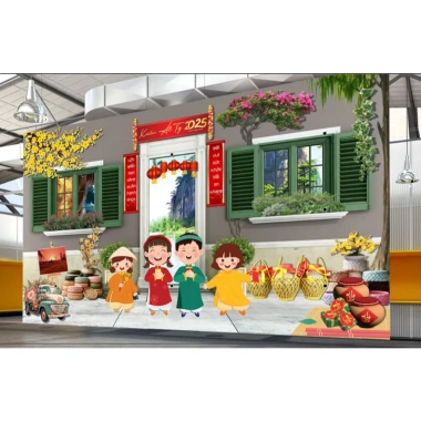 Phông nền chụp ảnh Tết cỡ lớn đa dạng size, tùy chỉnh kích thước - Giá ưu đãi 80.000₫, mua ngay